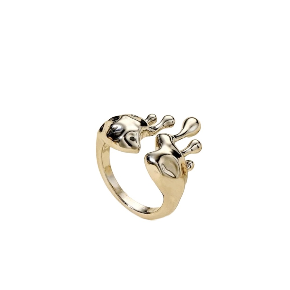 Silver Cuff Drip Ring